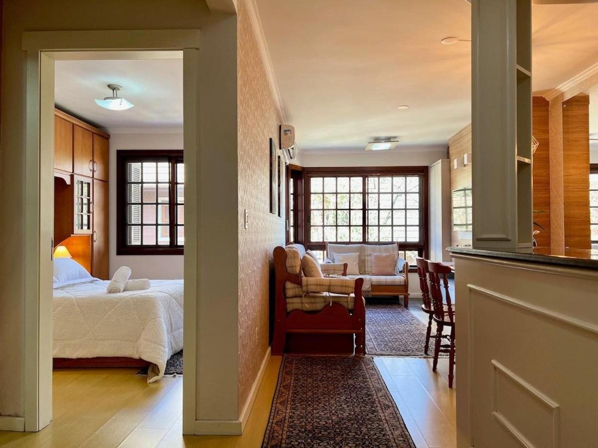 Apartamento San Pietro Centro 3 Dorm By Achei Temporada Gramado Dış mekan fotoğraf