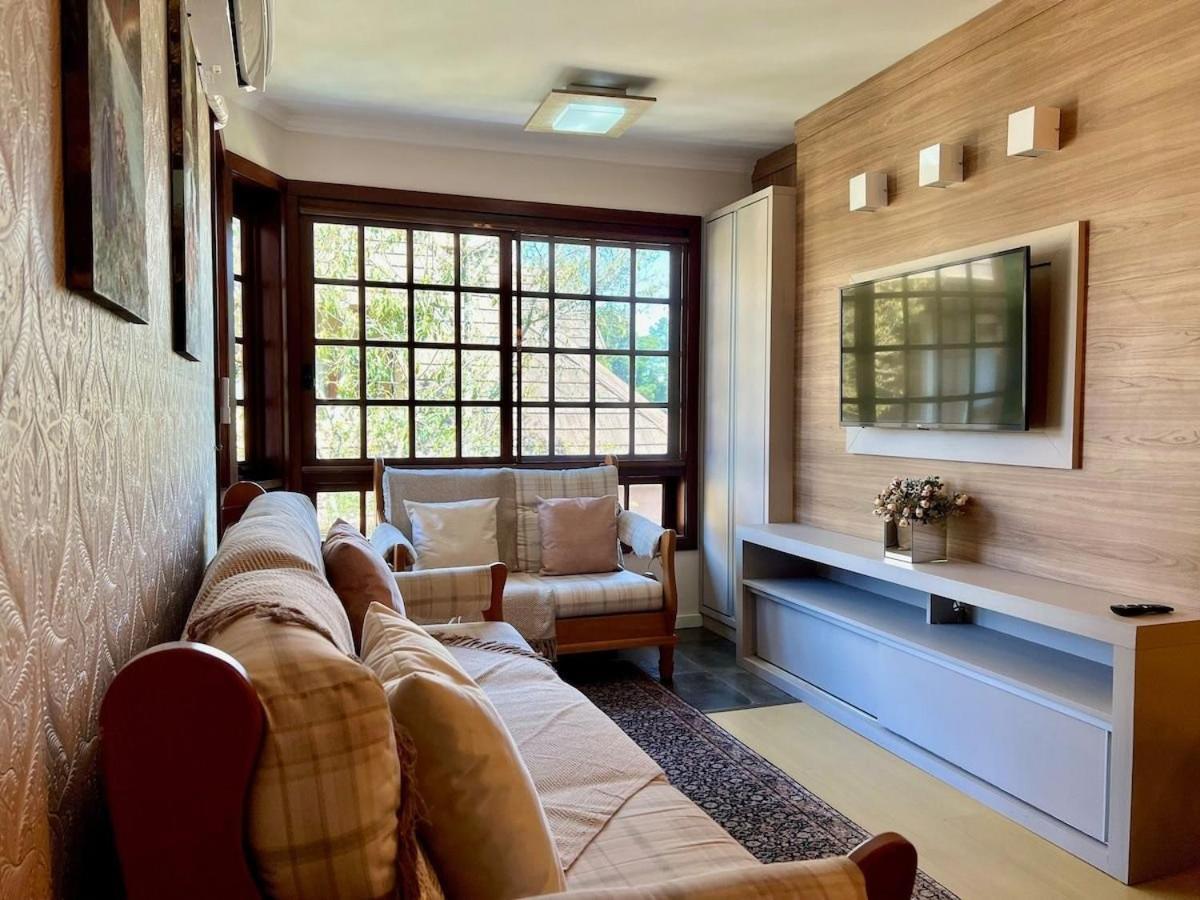 Apartamento San Pietro Centro 3 Dorm By Achei Temporada Gramado Dış mekan fotoğraf